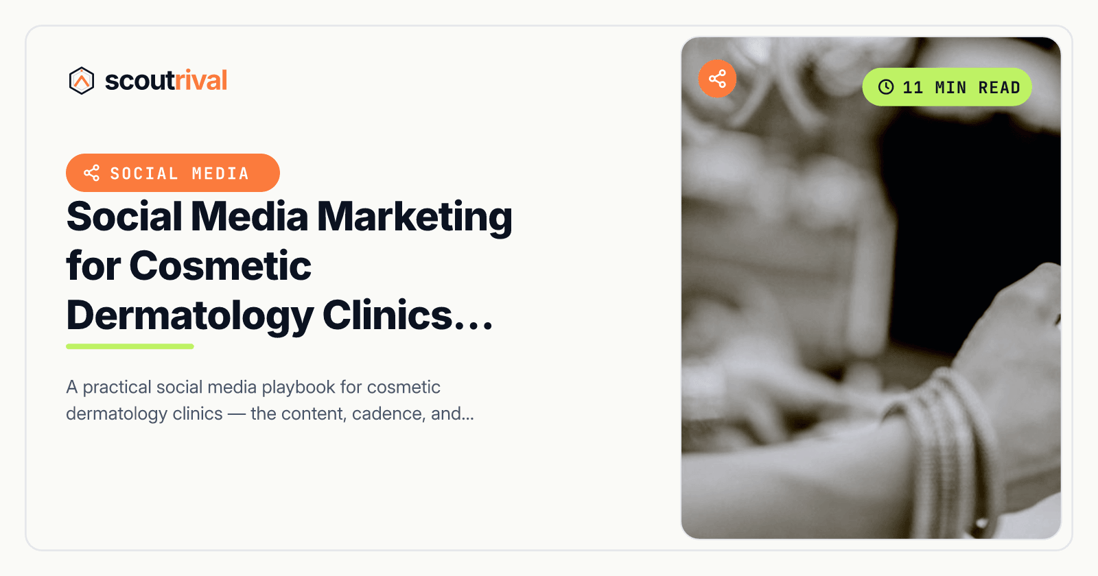 Social Media Marketing for Cosmetic Dermatology Clinics: What Actually Works — cover