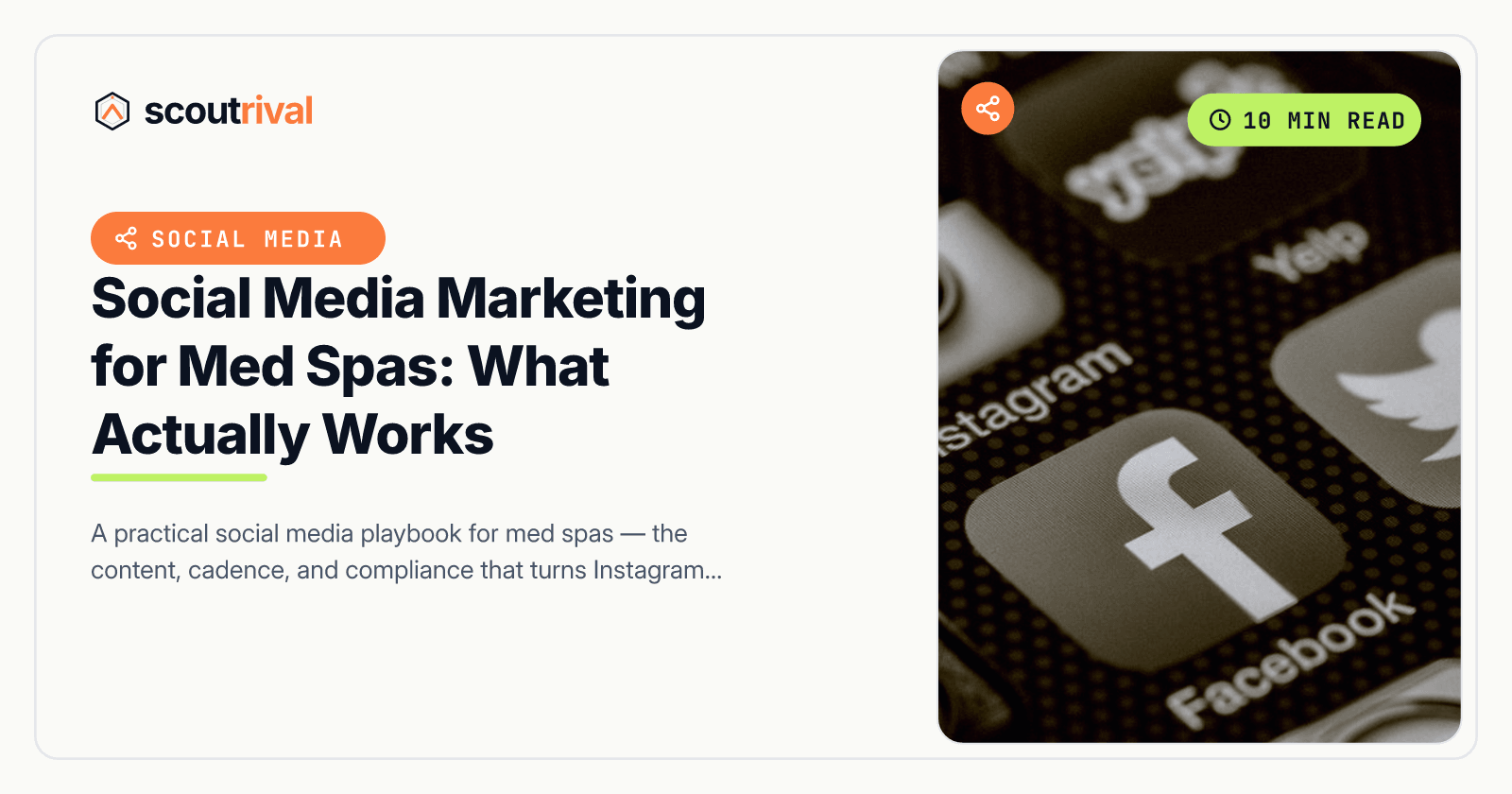 Social Media Marketing for Med Spas: What Actually Works — cover