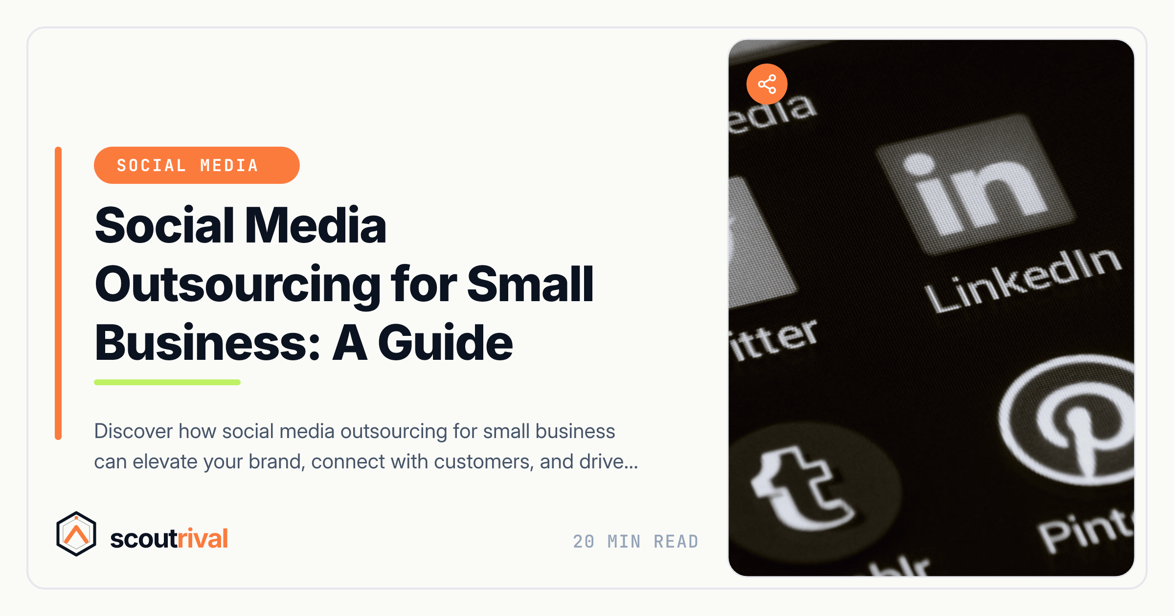 Social Media Outsourcing for Small Business: A Guide — cover