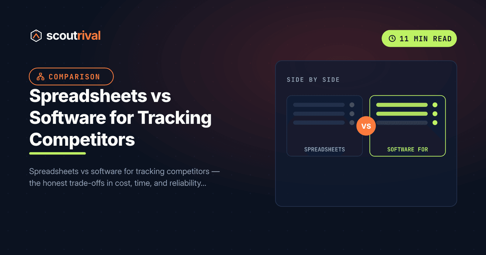 Spreadsheets vs Software for Tracking Competitors — cover