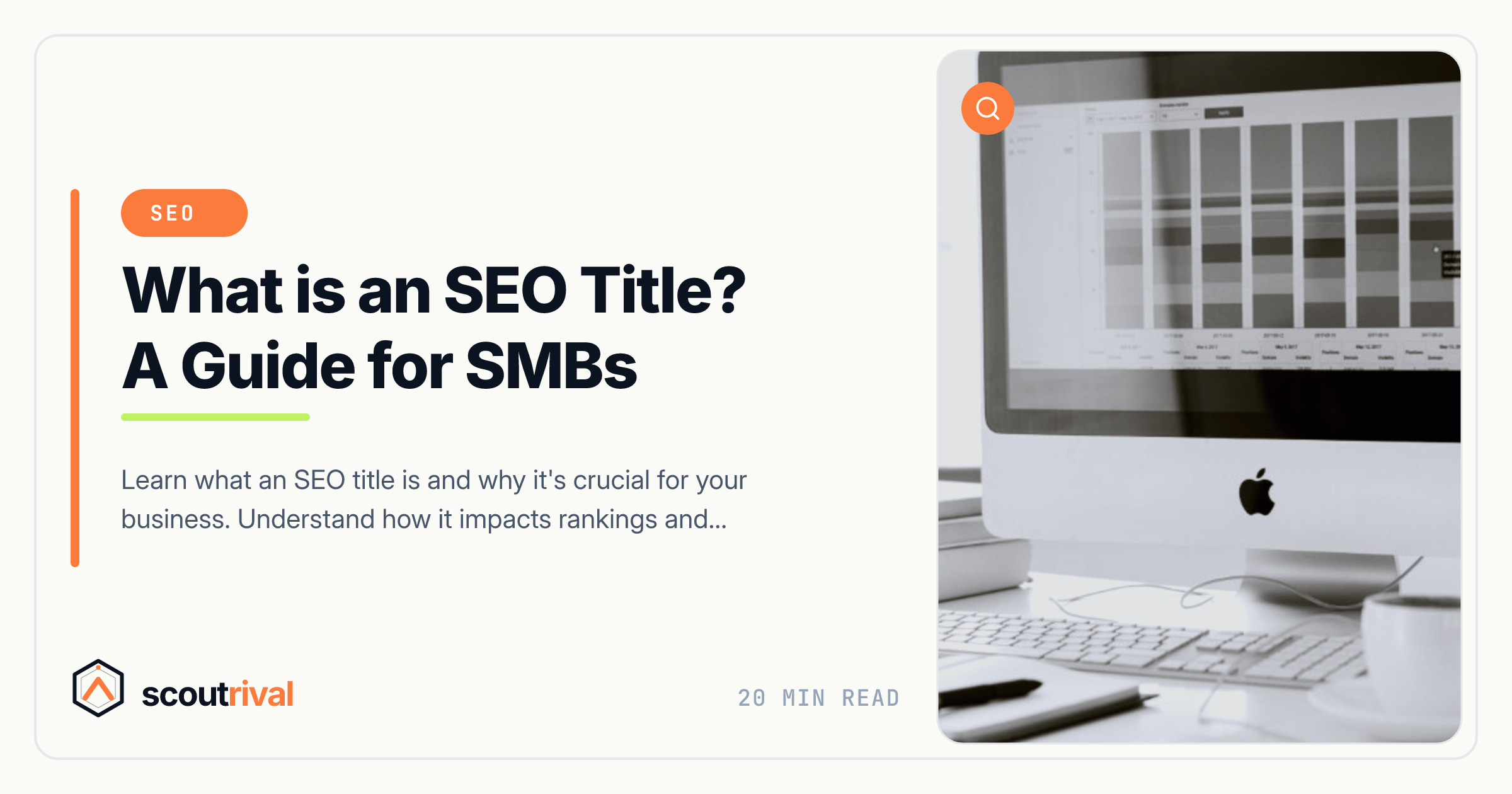 What is an SEO Title? A Guide for SMBs — cover