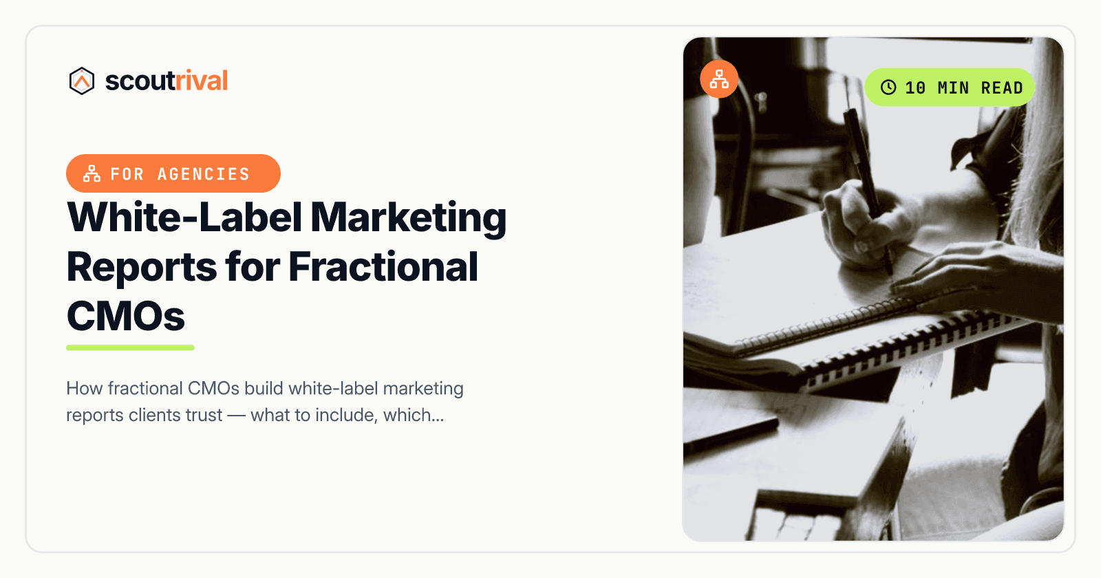 White-Label Marketing Reports for Fractional CMOs — cover