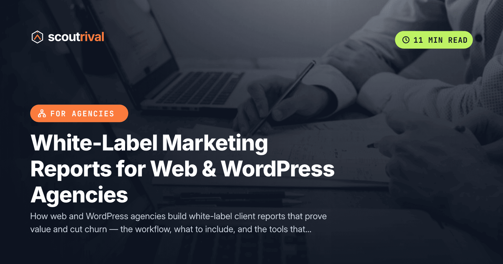 White-Label Marketing Reports for Web & WordPress Agencies — cover