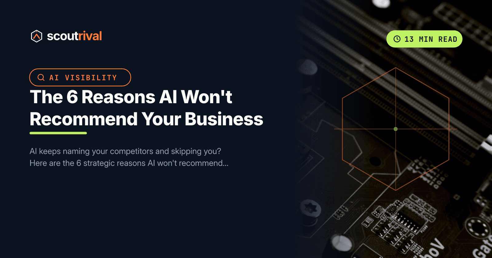The 6 Reasons AI Won't Recommend Your Business — cover