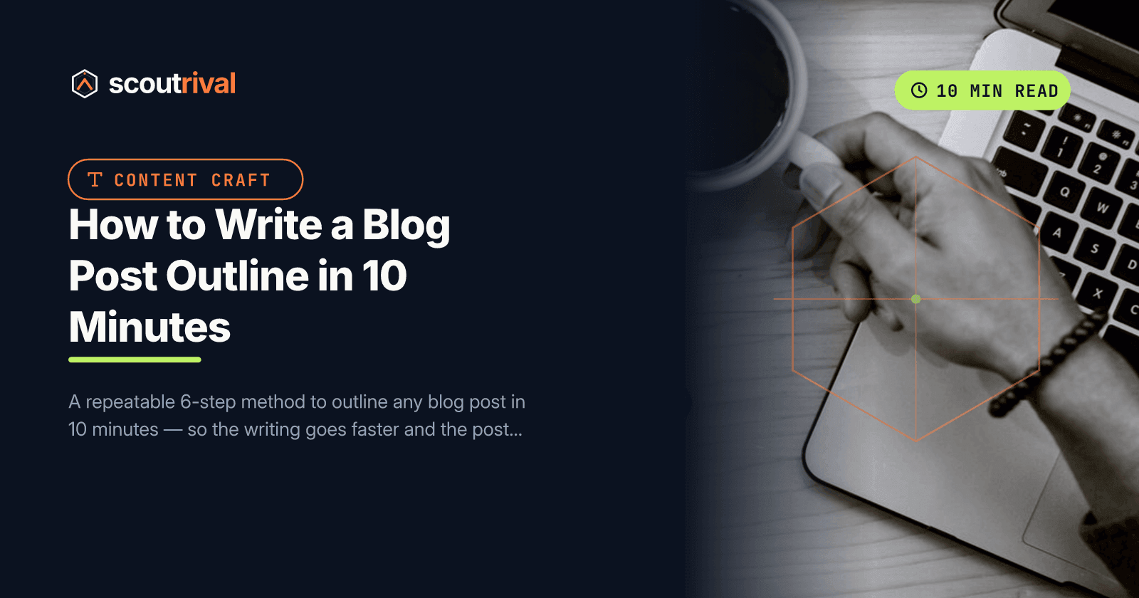 How to Write a Blog Post Outline in 10 Minutes — cover