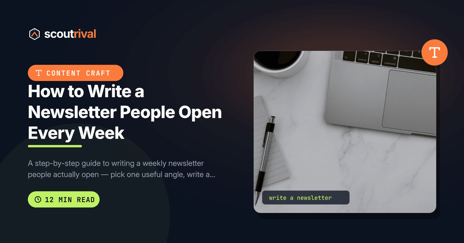 How to Write a Newsletter People Open Every Week — cover