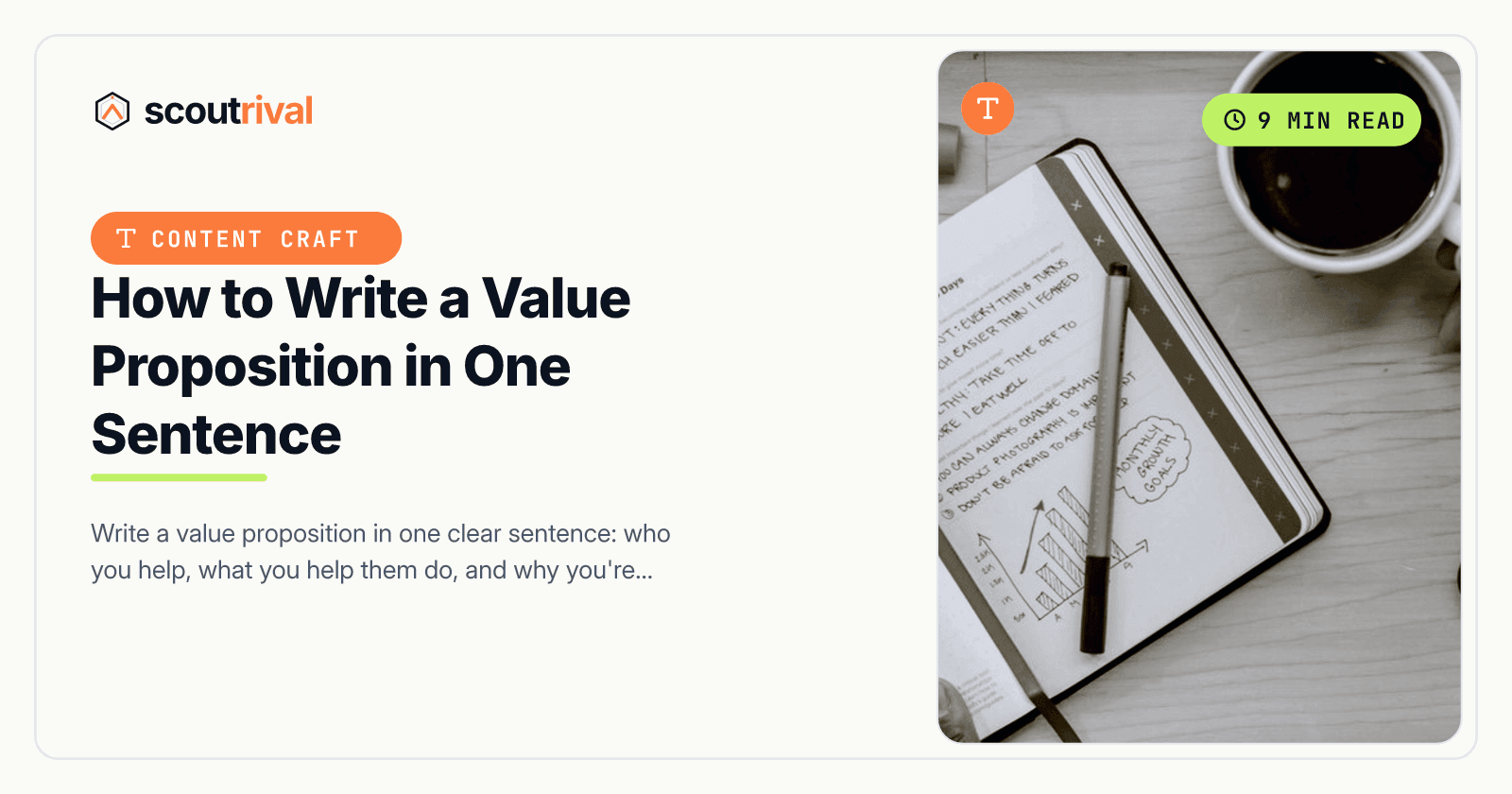 How to Write a Value Proposition in One Sentence — cover